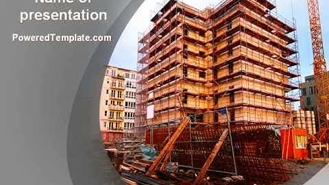 Building Sector PowerPoint Template by PoweredTemplate.com