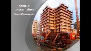 Building Sector PowerPoint Template by PoweredTemplate.com