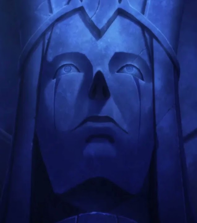 solo leveling god statue evil smile