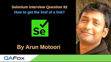 Selenium Interview Question 92 - How to get the href of a link?