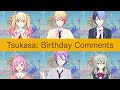 Tsukasa: Birthday Comments in English (May 17, 2021)【Project Sekai/English Translation】