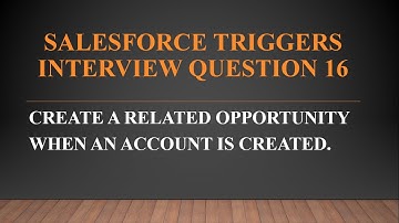 Salesforce Apex Triggers Real Time Interview Question 16