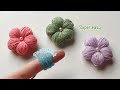 Amazing flower making idea using finger  hand embroidery design trick  diy woolen flowers