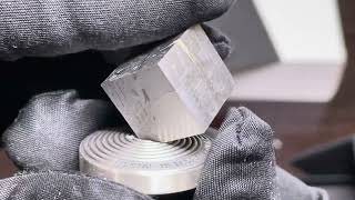 meteorite cube silver coin