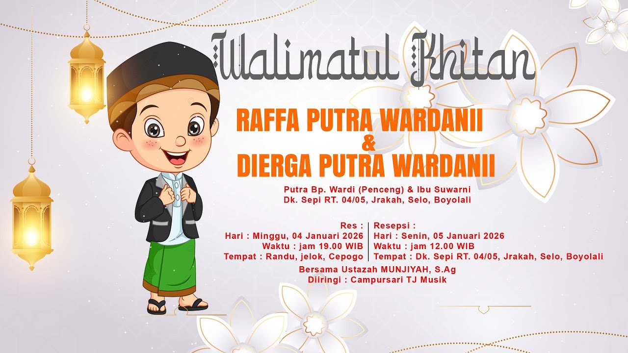 LIVE CS. TJ MUSIK || KHITAN RAFFA & DIERGA || SEPI, 05 JANUARI 2026