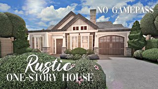 Roblox Bloxburg - No Gamepass Rustic House - Minami Oroi