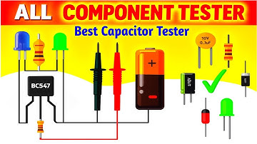 All component tester || BC547 tester circuit || capacitor tester || continuity tester