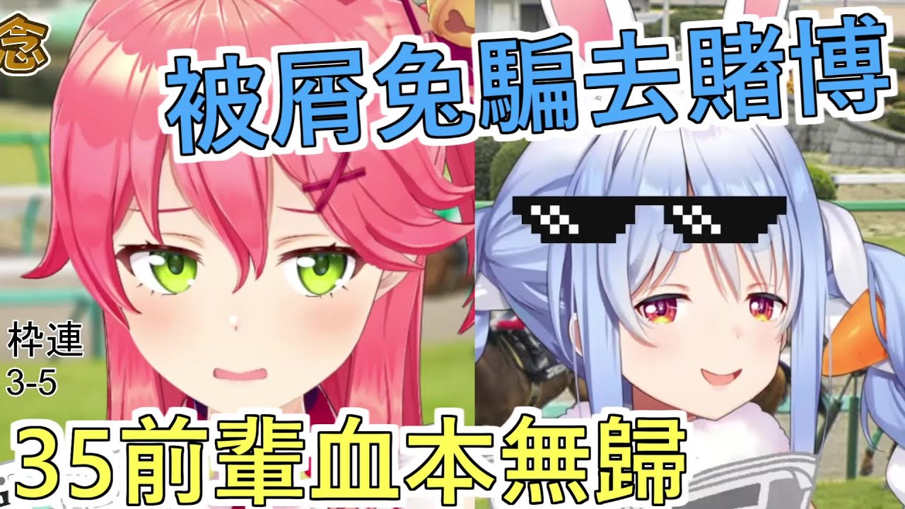 【ぺこみこ】pekomiko賽馬精華 (含實際比賽影片)【Hololive兔田佩可拉／櫻巫女】