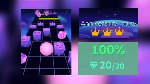 Rolling Sky Remake - Anniversary party (⭐⭐⭐⭐) All Crowns & Gems