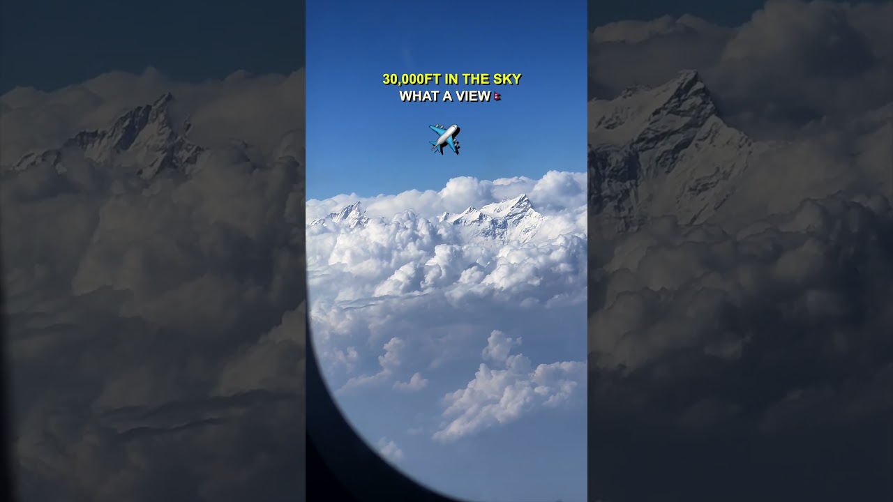 Mount Everest From Airplane 🇳🇵