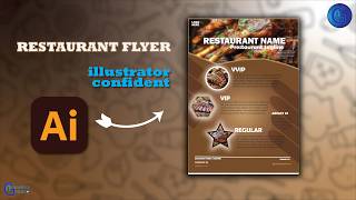 Restaurant Flyer Design in Adobe Illustrator | Modern Food Poster Tutorial (2026)