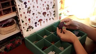ASMR Organizando meus Cristais novos e antigos 💎✨️