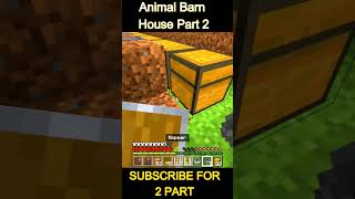 MINECRAFT :🐄🐑 ANIMAL BARN HOUSE PART 2