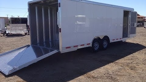 4926 Featherlite Enclosed Car Trailers, Race Car Haulers, Bumper Pull Aluminum Car Trailer