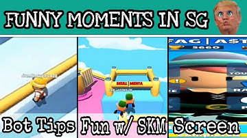 3 FUNNY MOMENTS IN STUMBLE GUYS 😂 | Bot Tricks, Fun with SKM, Screen Bug 👾