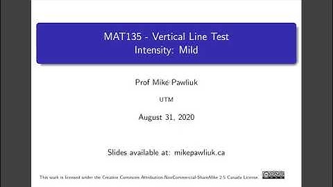 Differential Calculus - 1.1 - Vertical Line Test - [Mild]