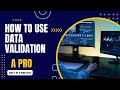 Excel Drop Down List Formula | Data Validation Trick