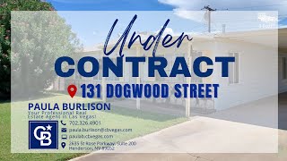 SOLD! 131 Dogwood Street Henderson, NV 89015