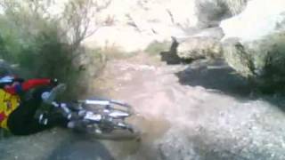 Mtb Murcia Paretón Totana Caída globera en la Sª Almenara