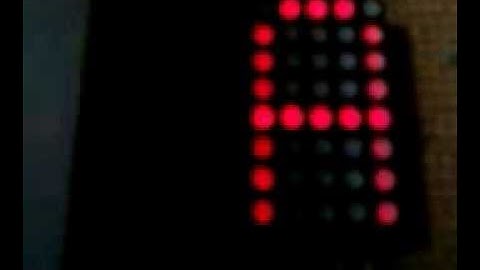 Dot Matrix Display Interfacing with 8051