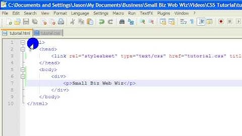 Tutorial: Web Design Basics - CSS Divs and Classes