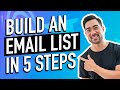 EMAIL MARKETING FOR BEGINNERS // LEARN EMAIL MARKETING IN 5 STEPS