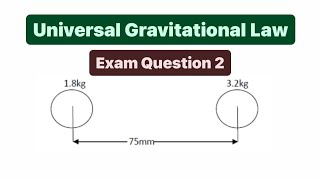 Universal Gravitational Law| Exam Question 2