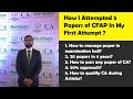 How i attempted 5 papers aafr tax audit bfd bmbs of cfap in my first attempt
