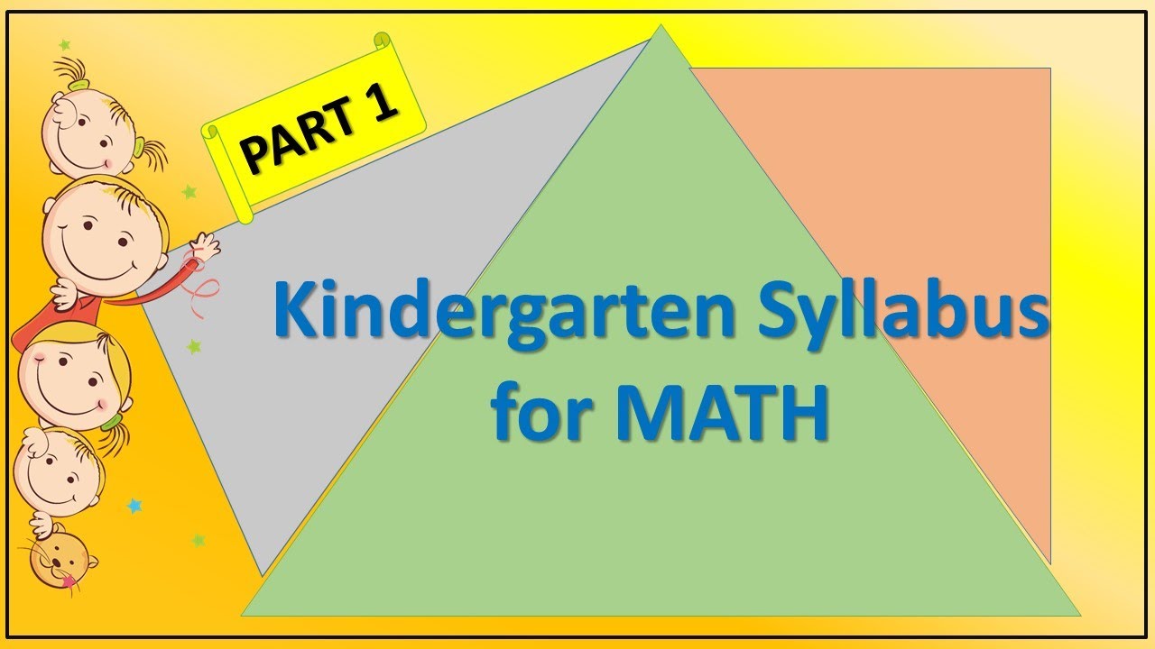 Prep Class Syllabus of Math Kindergarten Syllabus for Math PART 1