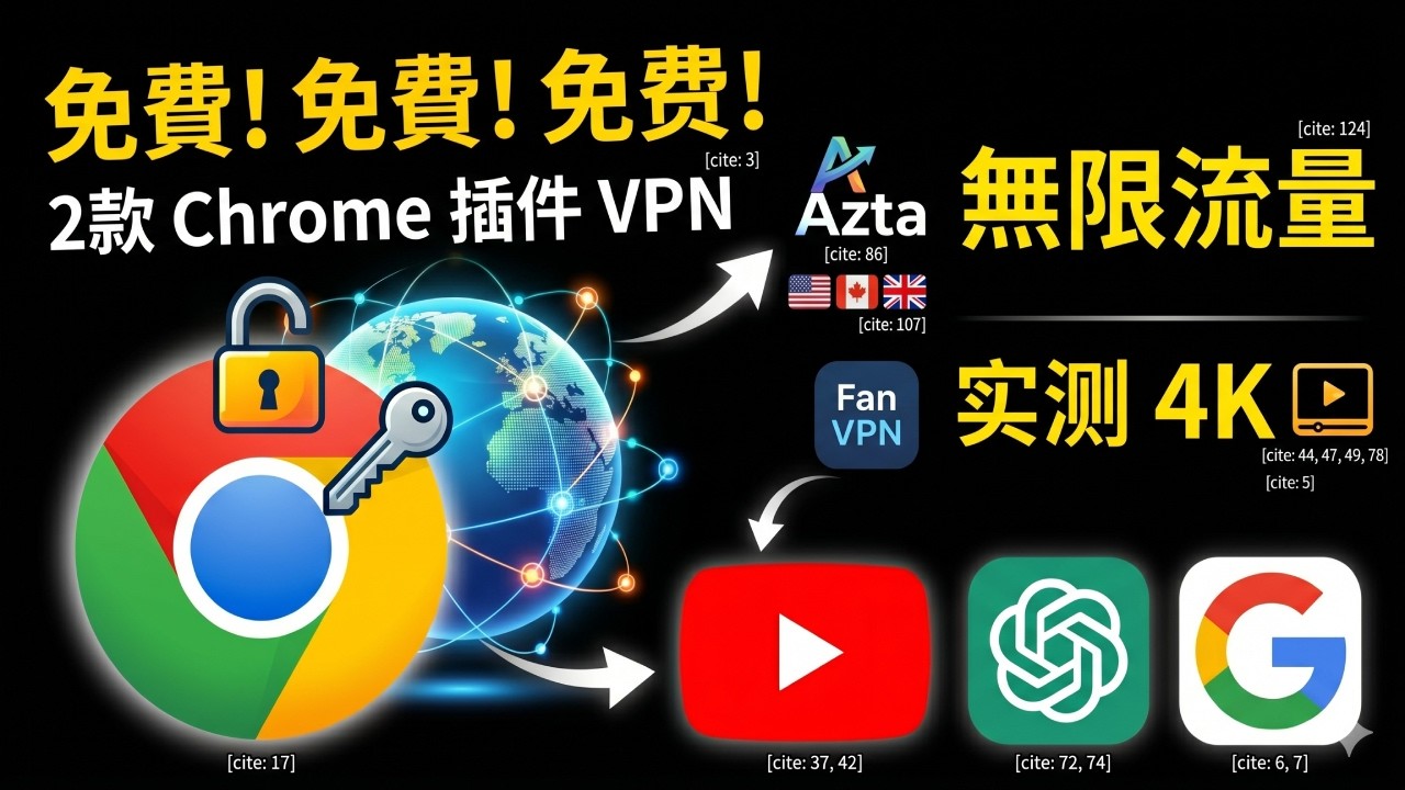 2026年2款免费好用的Chrome翻墙插件,浏览器直接翻墙!免费VPN插件太好用了(无限流量/实测有效)【豌豆分享】 - YouTube