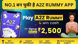 Download India's Best Real Cash Game A2Z Rummy | Sign-up Bonus ₹10000 | Today Best Earning App screenshot 4