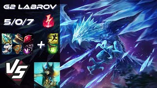 G2 Esports Labrov SUPPORT Anivia vs Nami - EU Challenger Patch 26.8