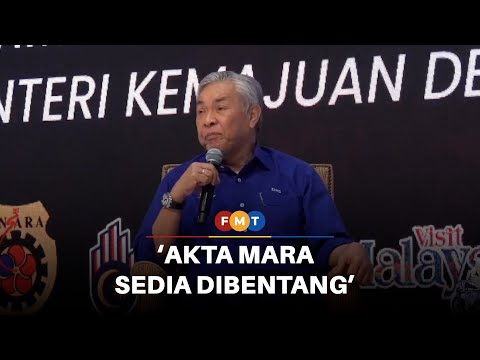 Zahid janji bentang Akta Mara baharu dalam 3 minggu