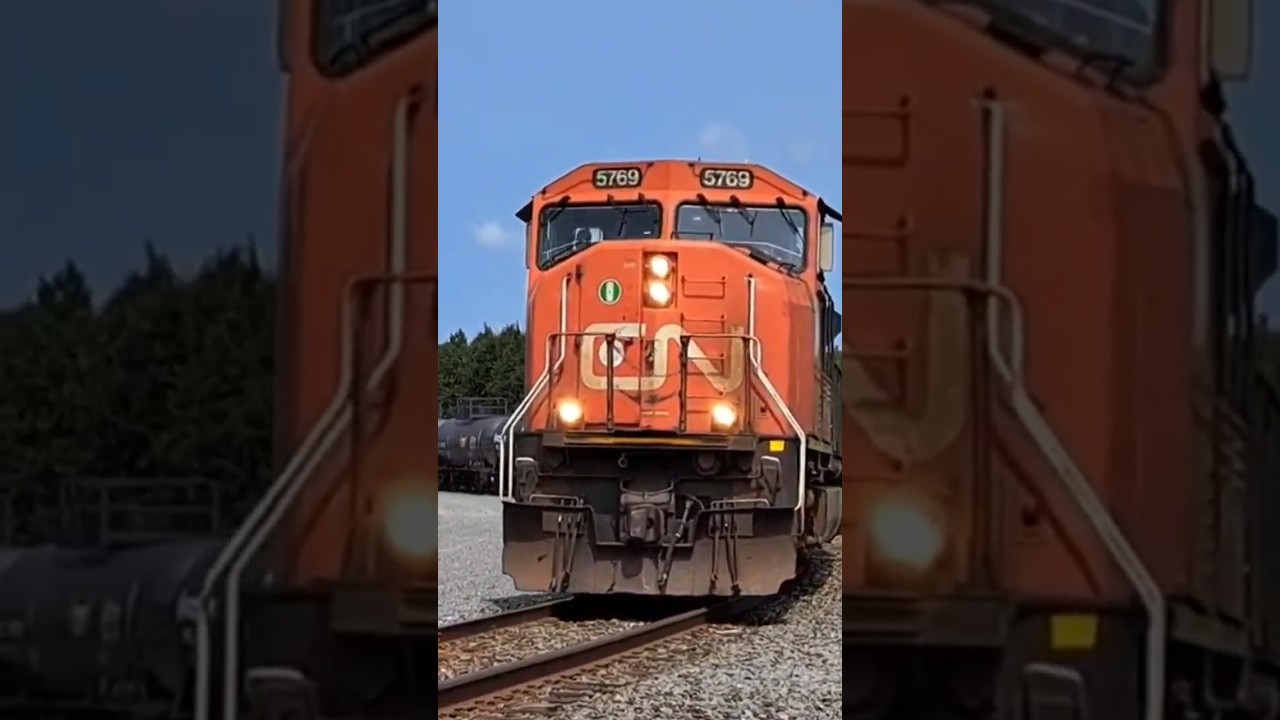 CN SD75I LEADS WITH RARE HORN AND FAST BELL! CHECK OUT FULL VIDEO! 