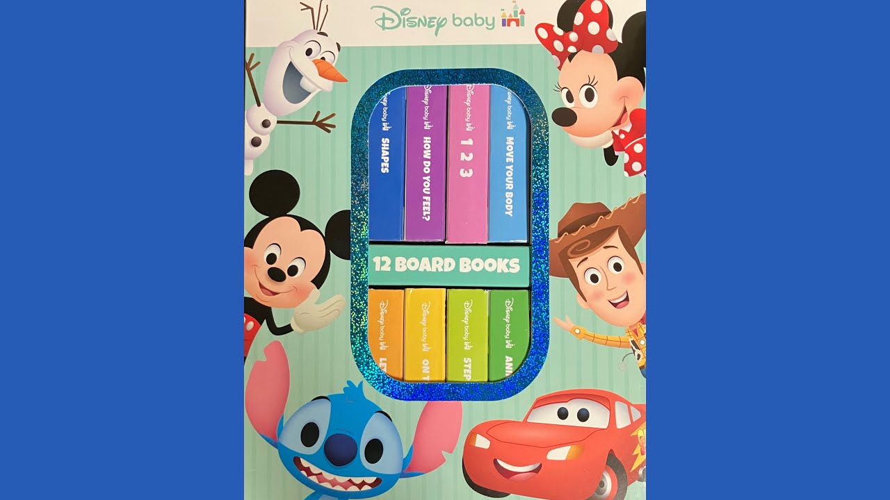 Disney Baby 12 Board Books 📚 | Learn Shapes, Numbers & Emotions with Mickey, Nemo & Friends!