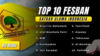  Top 10 Fesban Sejawa Timur  Gelaran Spektakuler Dpp Satkar Ulama Indonesia Partai Golkar 
