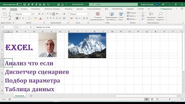 Все возможности анализа что если Excel сценарии, подбор параметров таблицы данных, Урок 4