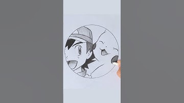 Ash and Pikachu drawing❤️ #drawing #pencilsketch #art #satisfying #artvideo #viral #pikachudrawing