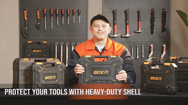 BOEN 1/2" Drive Impact Socket Set, 33 Piece Deep & Shallow Metric Socket Set 8mm to 22mm