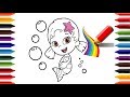 Como Desenhar e Colorir Bubble Guppies ARCO ÍRIS | Animações e Desenhos para Crianças