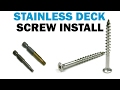 How to Install Stainless Steel Deck Screws | Fasteners 101 How to Install Stainless Steel Deck Screws | Fasteners 101