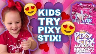 Kids Try Pixy Stix For The First Time!