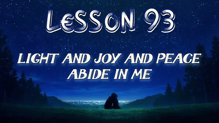 Lesson 93 | Daily Guided Meditations | A Course In Miracles Workbook for Students
