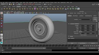 Modeling Simple Tyre in Maya beginner tutorial