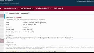 ONSO - Sakai Assignments Tool Tutorial