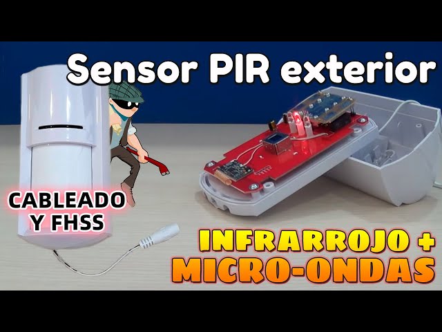 sensor movimiento pir con microonda exterior antimascota cableado