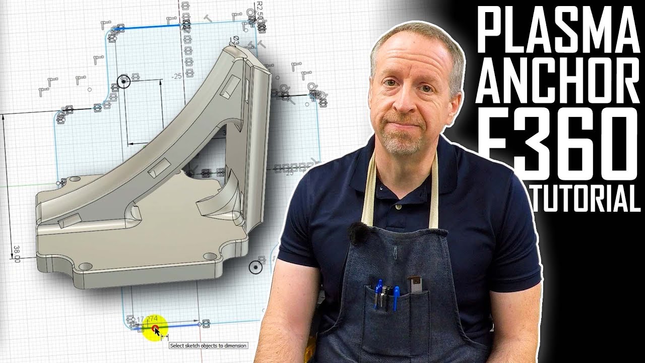 Моделирование сложной детали в Fusion 360 | Якорь плазменной горелки Langmuir Crossfire