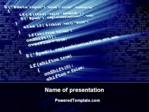Programming Coding PowerPoint Template by PoweredTemplate.com