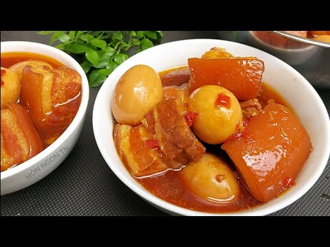 Video Cách nấu THỊT KHO TÀU không cần nước dừa hương vị lạ... - youtube