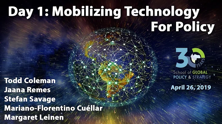 30th Weekend Celebration: Day 1 - Mobilizing Technology for Policy